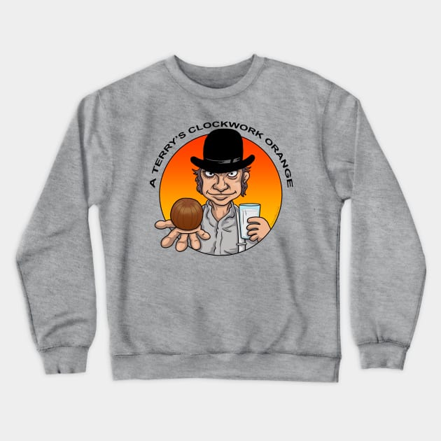 A Terry's Clockwork Orange Crewneck Sweatshirt by GODDARD CREATIVE